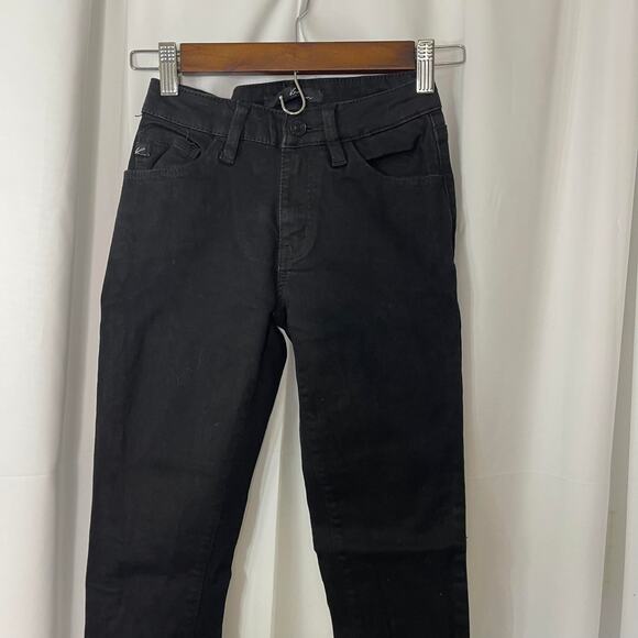 KanCan blue jeans black in color women's size 24 waist or size 0 skinny jeans - Picture 2 of 14
